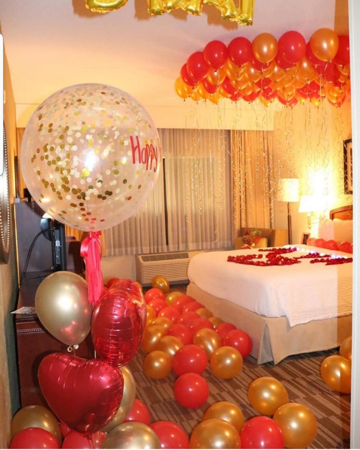 Decoracion de habitaciones con globos
